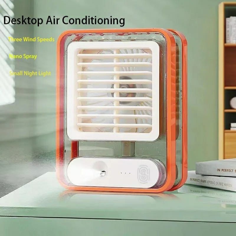 Rechargeable Portable Desktop Air Conditioner USB Mini Air Cooler Fan