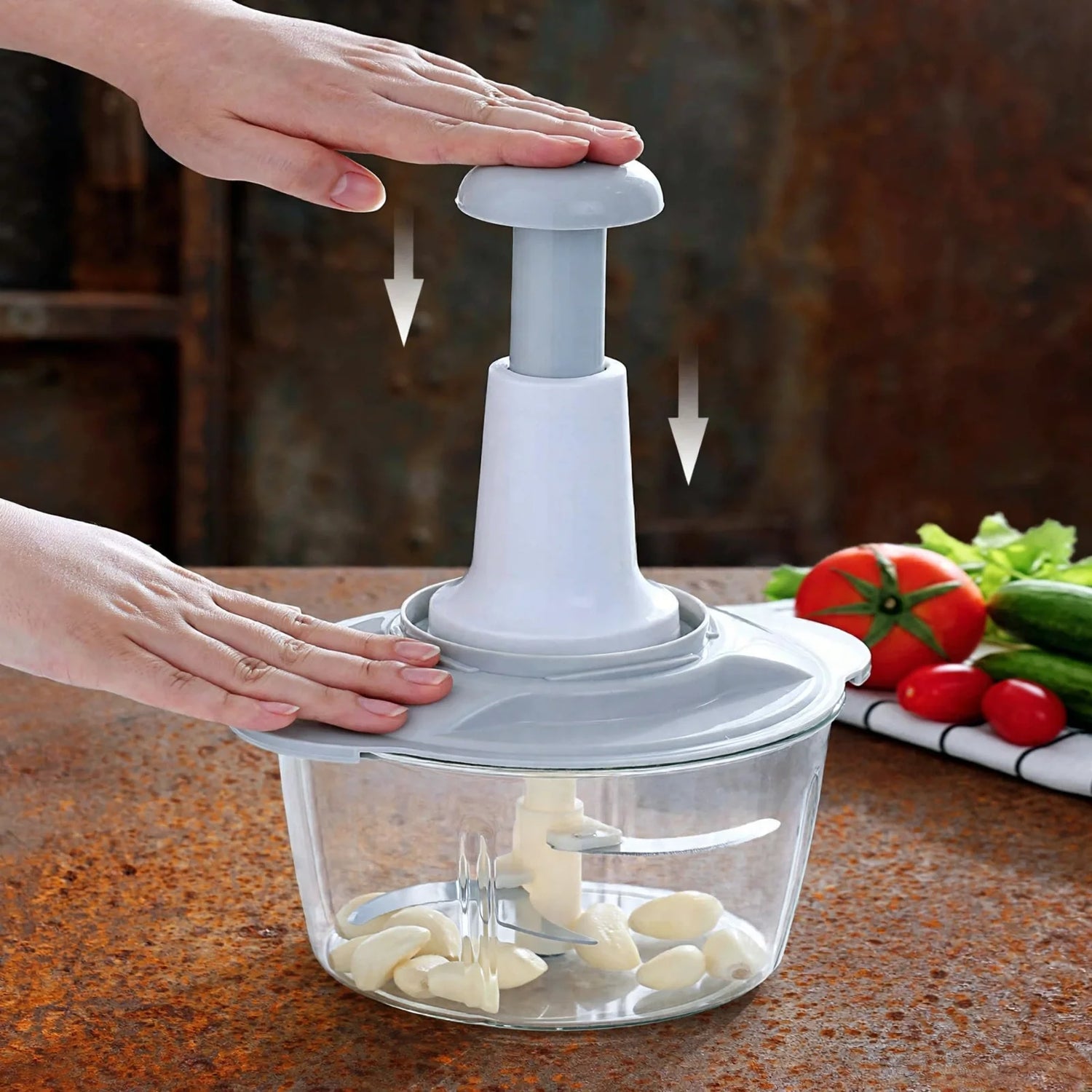 2L Multi-Function Hand-Push Chopper