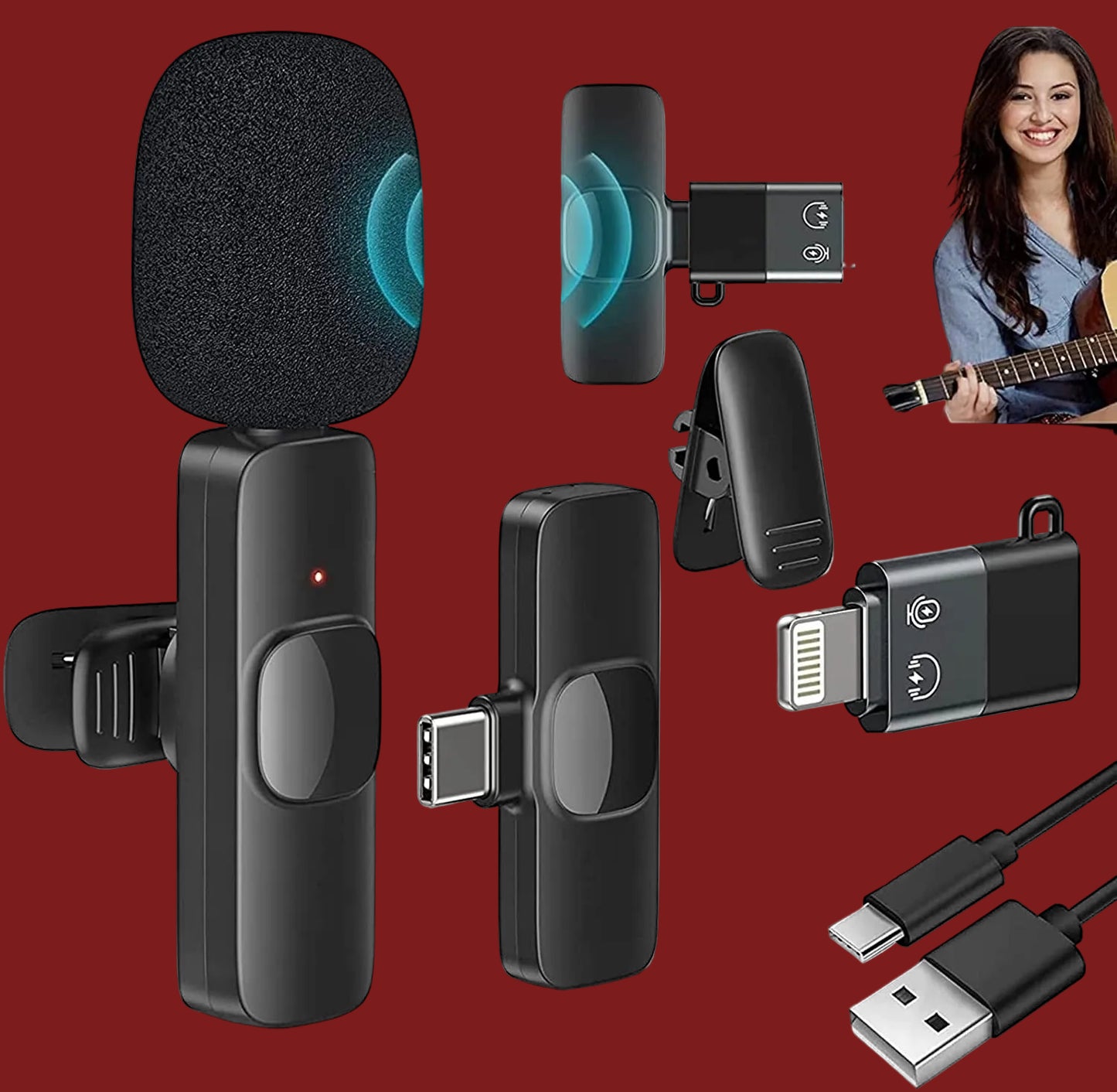 Boya BY-MW3 Wireless Single Microphone For i Fone And Type-C Users Durable Clear Affordable