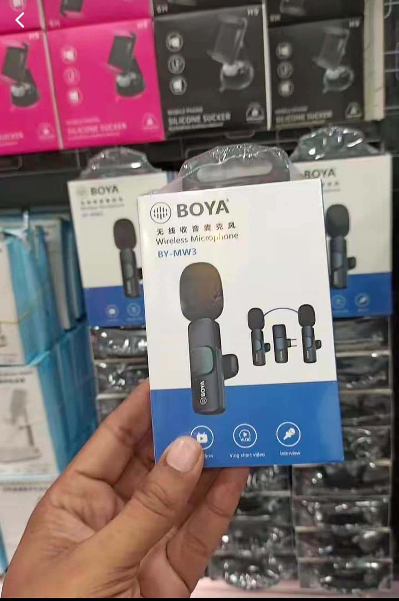 Boya BY-MW3 Wireless Single Microphone For i Fone And Type-C Users Durable Clear Affordable