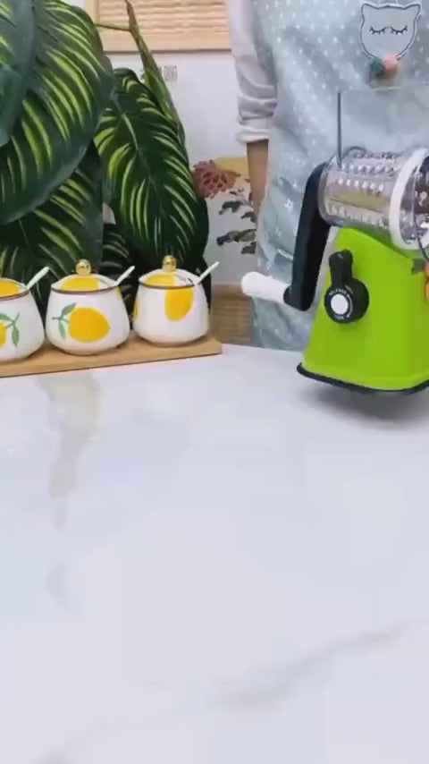 Multifunctional Hand Crank Drum Vegetable Cutter