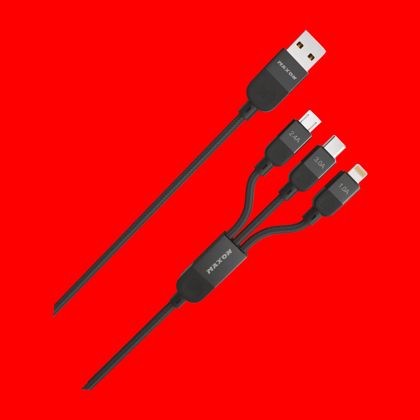 MX-531 Flash (3in1) Metal Braided Cable