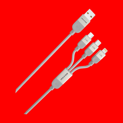MX-531 Flash (3in1) Metal Braided Cable