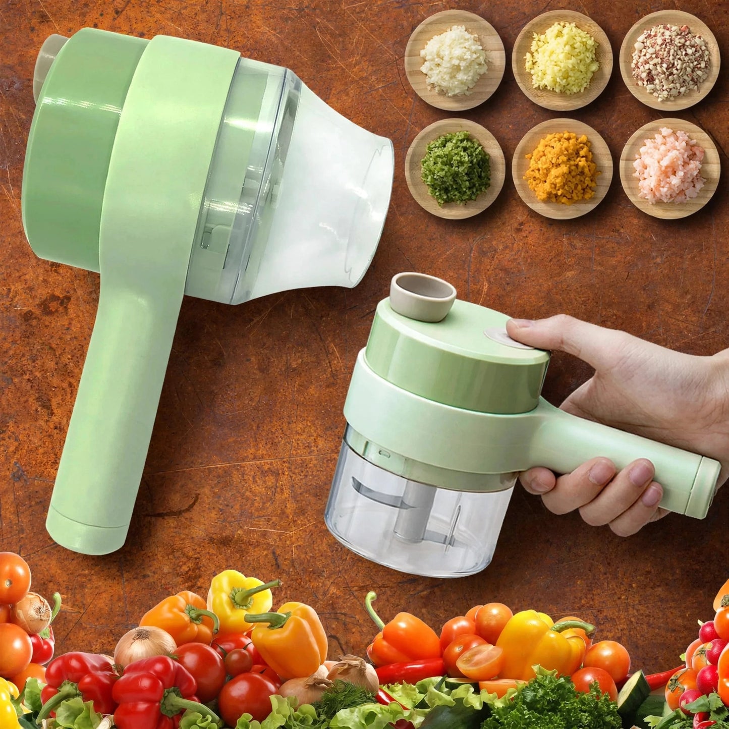 Electric Hand held Vegetable Cutter