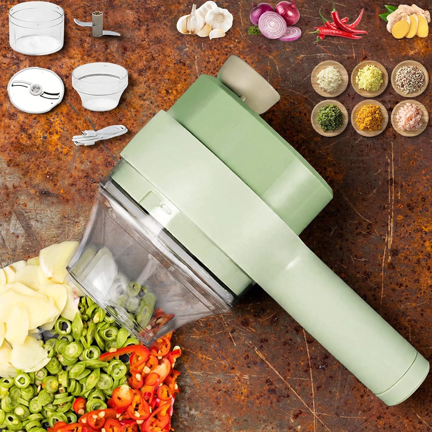 Electric Hand held Vegetable Cutter